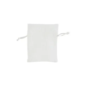 Sacchetto rigato colore bianco 8x10cm