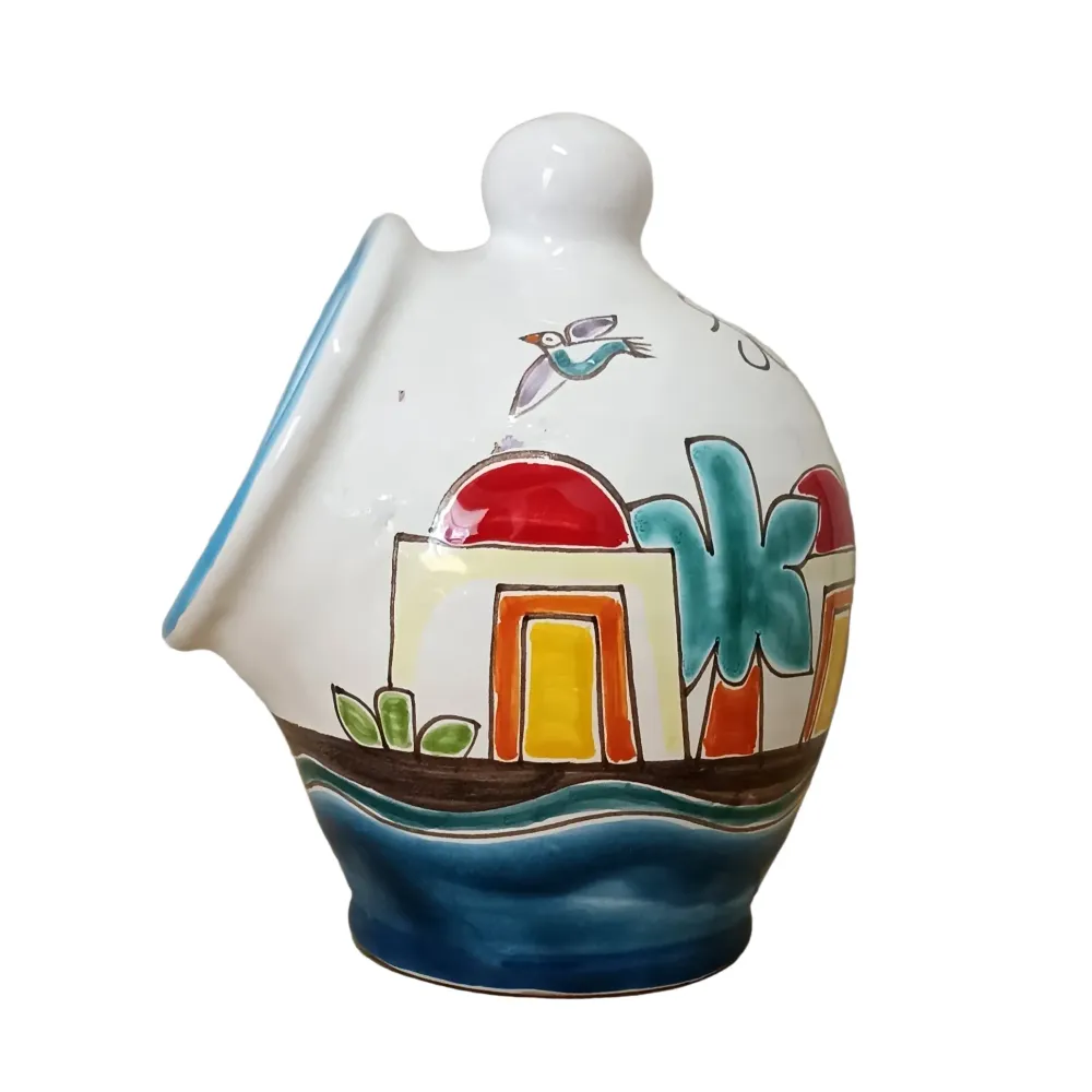 Saliera Bocca di Leone 22cm da Cucina Maiolica Siciliana