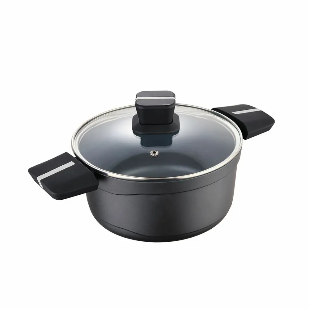 Casseruola con coperchio San Ignacio Bistro SG6425 Nero opaco Ø 20 x 10 cm 1,8 L
