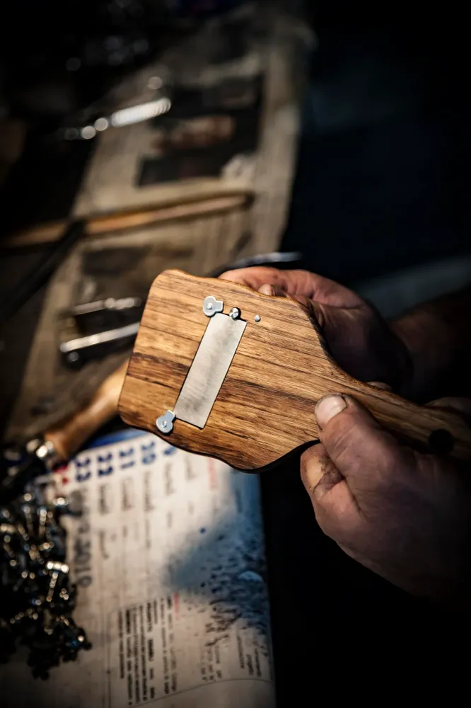 Sanelli Ambrogio Ulivo, Ambrogio Sanelli-Affettatartufi Legno Manico, Ergonomico ed Antiscivolo. Regolatore di qualità per...