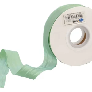 Satin arricciato verde salvia 25mmx50m