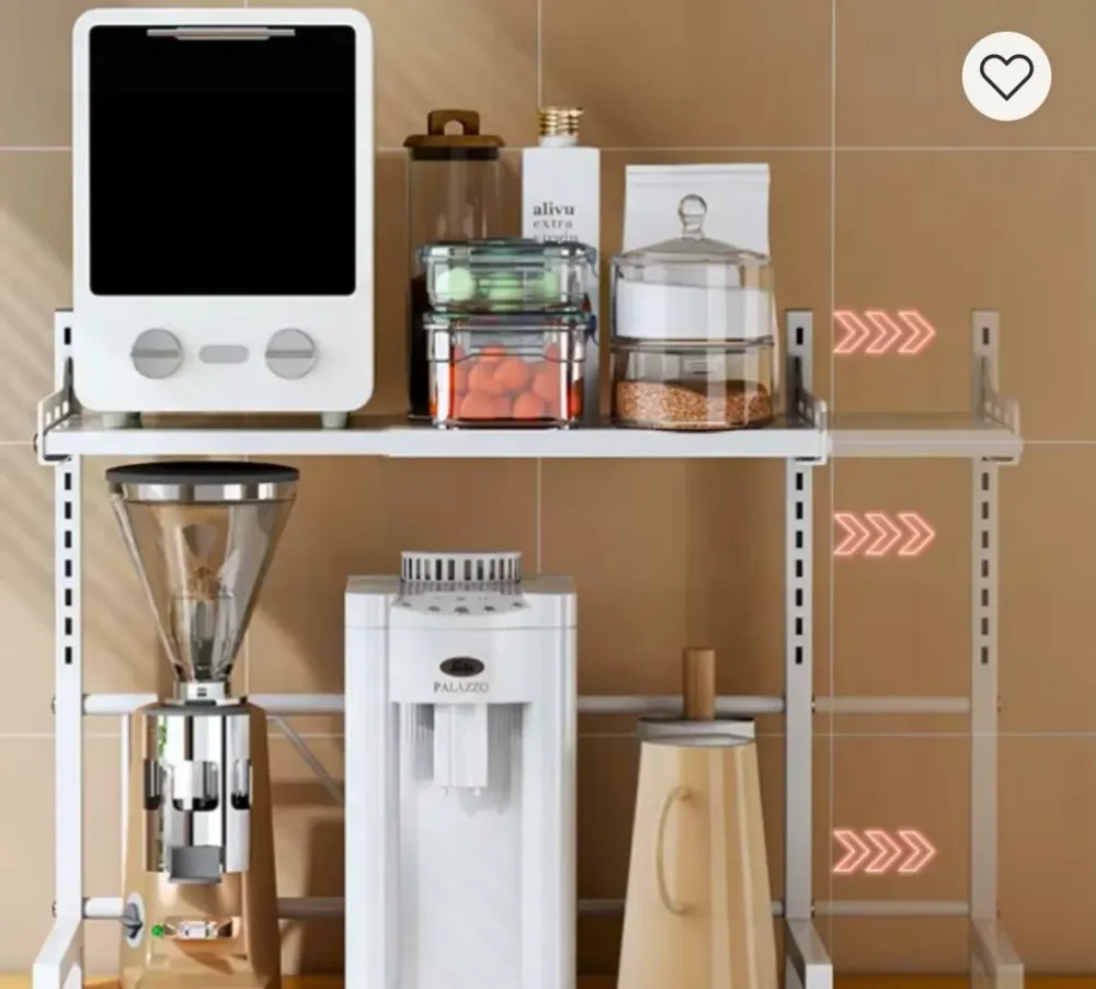 Scaffale da Cucina Multiuso Regolabile – Porta Forno, Forno Microonde e Organizer da Banco