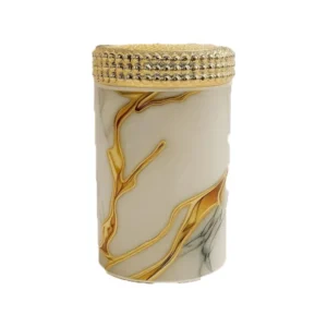 Scatola effetto marmo gold
