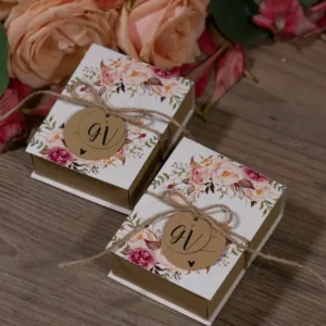 Scatoline con coperchio - linea Rustic Blooming