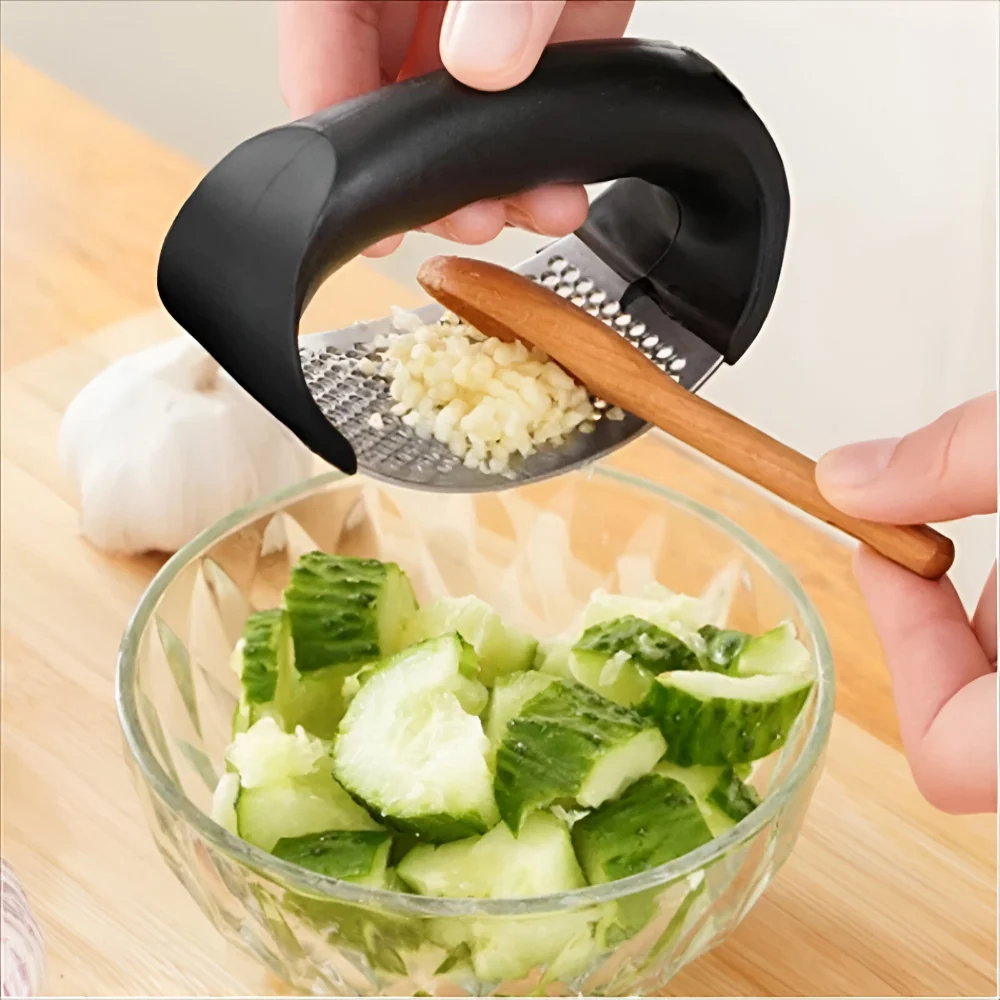 Schiacciaglio Acciaio Inox Utensile Cucina Manuale