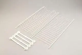 Scolapiatti bianco con supporti 410mm Universale