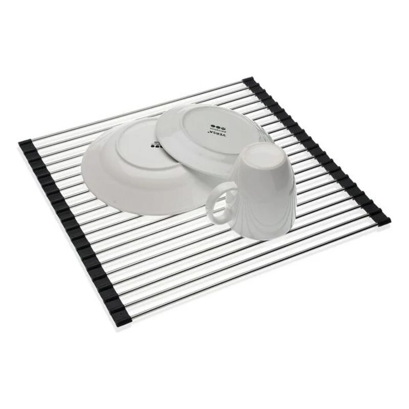 Scolapiatti da Lavandino Versa Eloy Acciaio Alluminio Silicone (32 x 8 x 44 cm)