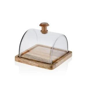 La ciotola rettangolare per torte Mia Madera 15x19x19 cm Selected Products - 871