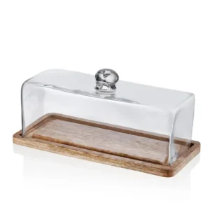 La ciotola rettangolare per torte Mia Madera 15x32x14 cm Selected Products - 871