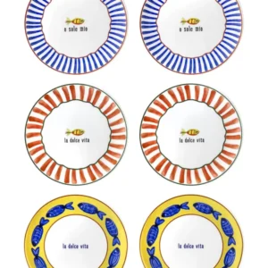 Il set di 6 piatti Mia Fish Cake da 19 cm Selected Products - 871