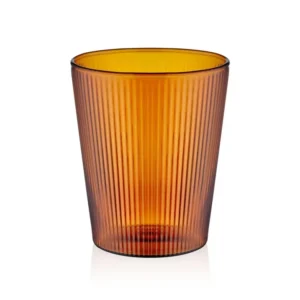 Tazza vetro borosilicato rigato Mia color ambra da 400 ml (13,53 fl oz) Selected Products - 871