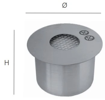 Serbatoio rotondo unico strato 1,5 litri bioserb15 Tecnoairsystem