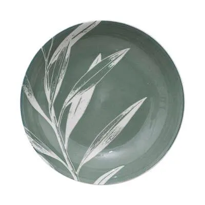Servizio piatti 18pz porcellana verde salvia | rohome
