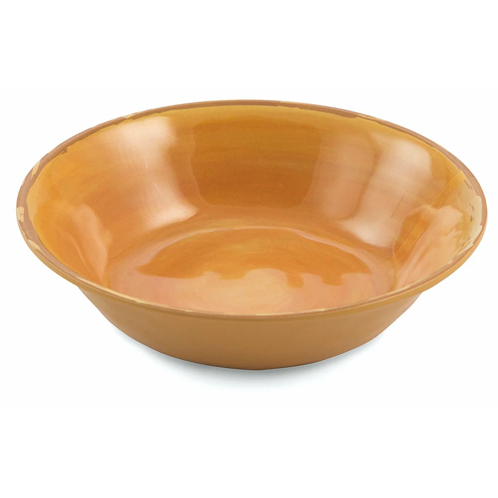 Servizio Piatti Fondi 6 Pezzi Melammina Ø 19cm Villa d'Este Baita Giallo