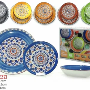 Servizio piatti 18 pezzi m.color 508405