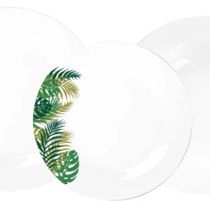 Servizio Piatti 18 Pezzi Porcellana con Decori Collection Borneo Decor