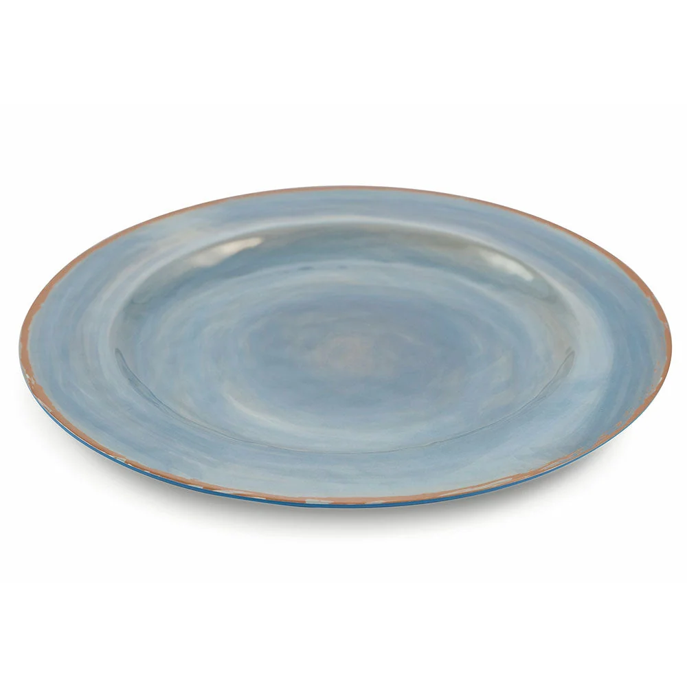 Servizio Piatti Piano 6 Pezzi Melammina Ø 28cm Villa d'Este Baita Blu