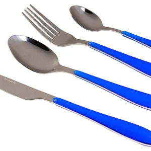 Servizio Set di Posate 24 Pezzi Acciaio Inox 18/10 Collection Panarea Blu