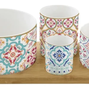 Set di antipasti Siracusa con 4 ciotole, 29x13cm