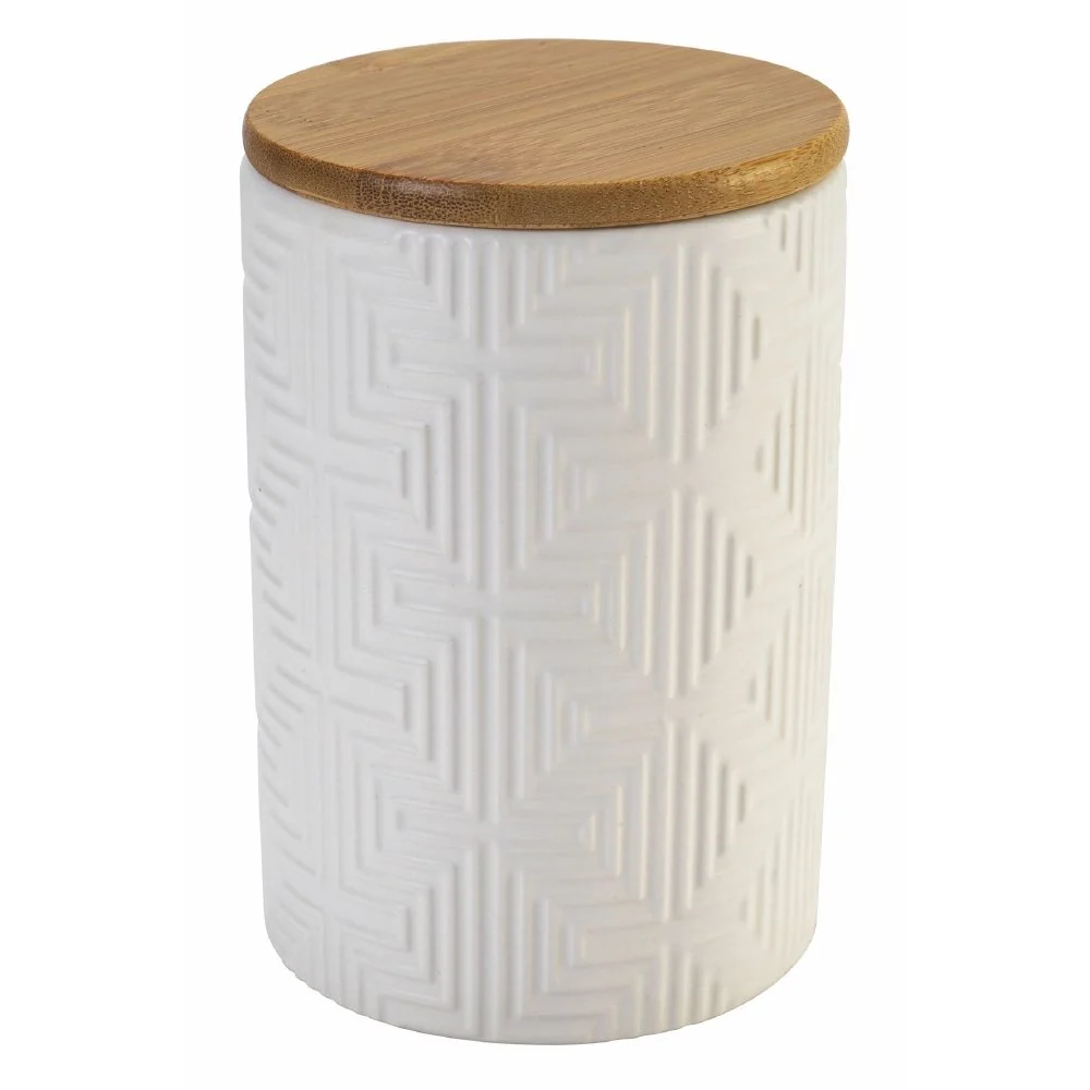 Set 3 Barattoli Ø10x15 cm 850 ml Ceramica VdE Tivoli 1996 Geometrie