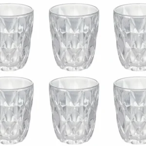 Set 6 Bicchieri Acqua Vetro 260 ml Villa d'Este Home Tivoli Renaissance