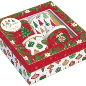 Set 4 bicchierini da caffè Jingle Bells