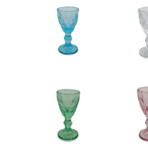 Set 6 Bicchierini per Liquore Ø5x10,5 cm Vetro Villa d'Este Home Tivoli Prisma