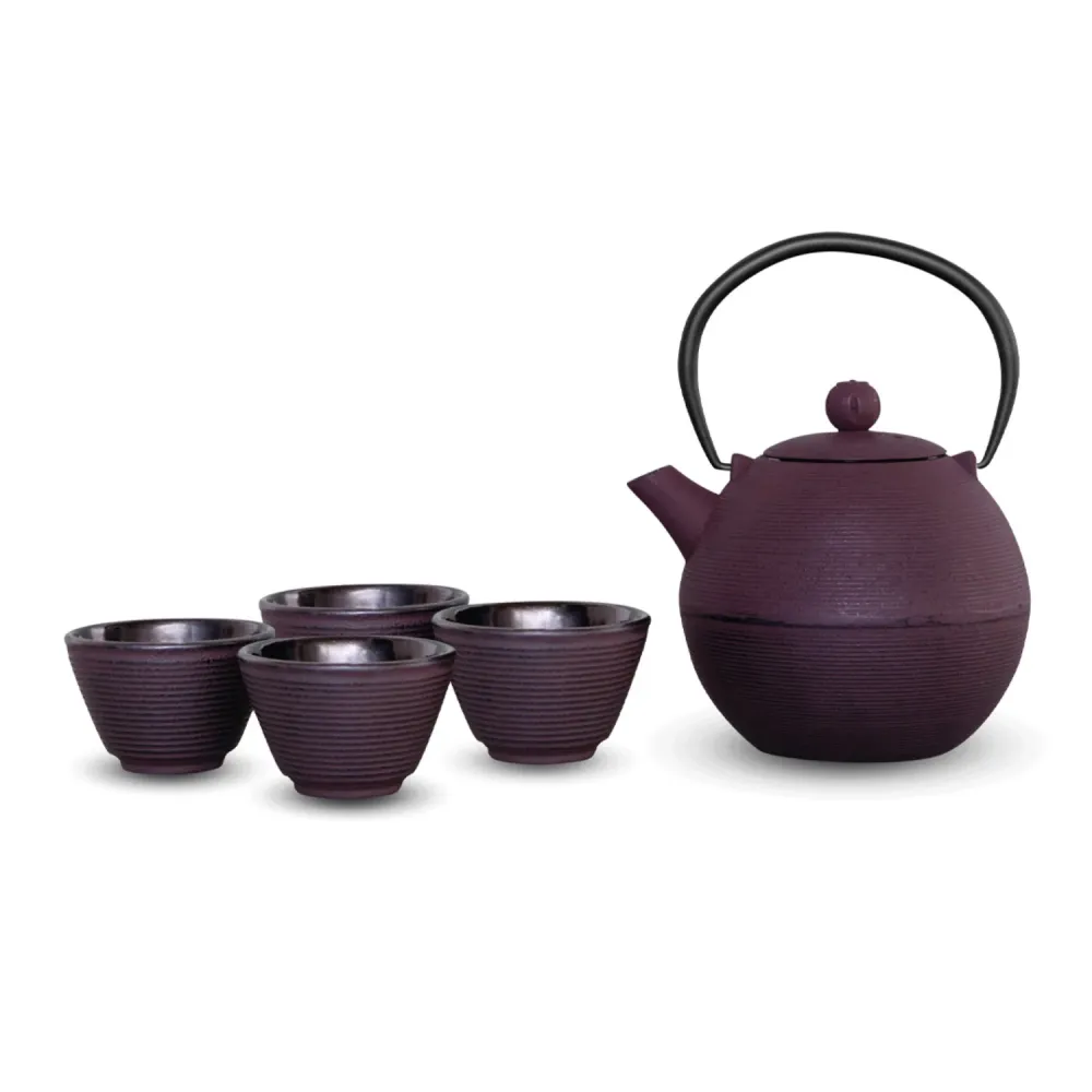 Set di 5 brocche da tè da 1l con tazze