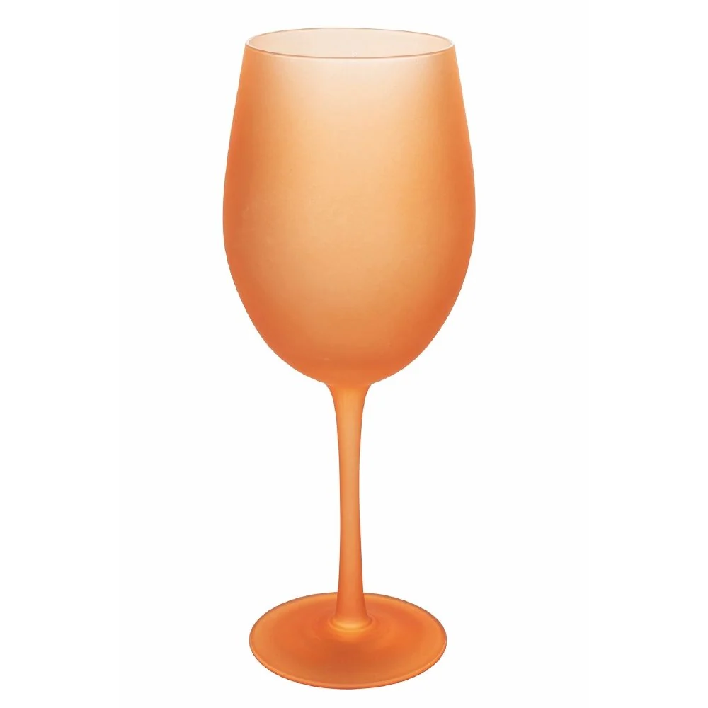 Set 6 Calici Effetto Ghiaccio Happy Hour Sunset Vetro VdE Tivoli 1996 Rosso