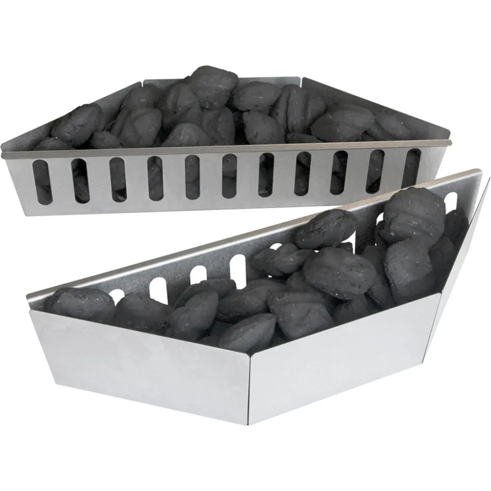 Set di 2 cestini per carbone