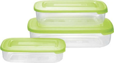 Set contenitori alimenti Tontarelli 904057281A FAMILY FOOD Verde