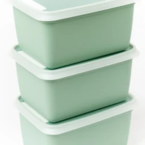 Set di 3 contenitori congelatori biologici Alaska da 1000 ml verdi