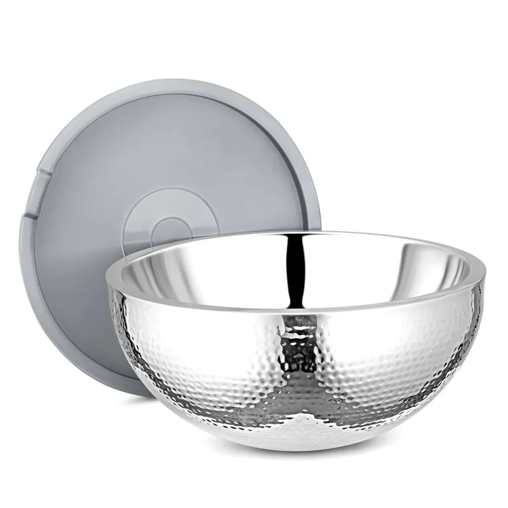 Set contenitori da cucina moderni acciaio inox martellato - Fashion