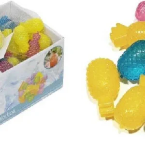 Set 10 Pz Cubetti Ghiaccio Riutilizzabili Colorati Freezer Cocktail Forma Ananas
