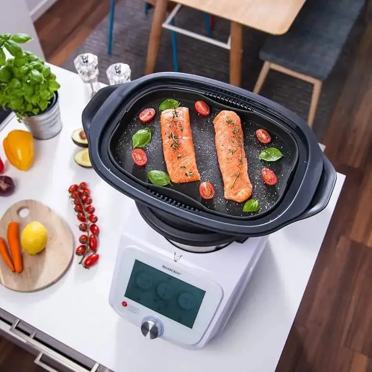Set flessibile per Monsieur Cuisine | Stampo per cottura vapore, FlexiSpatel verde piccolo + grande