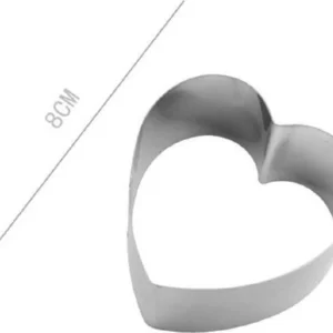 Set 2 Pz Forme Cuore Per Dolci Biscotti Cake Design Stampini Torte 8 Cm 98933