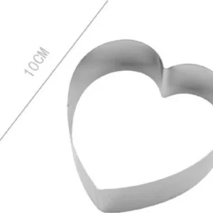 Set 2 Pz Forme Cuore Per Dolci Biscotti Cake Design Stampini Torte 10cm 98934