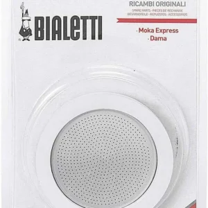 Set di 3 Guarnizioni e 1 Portafiltro 9 Tazze Moka Bialetti