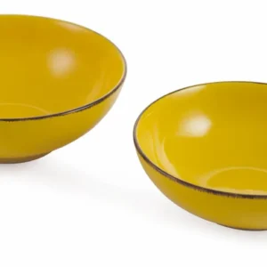 Set 2 Insalatiere Gres Villa d'Este Home Tivoli Baita Glazed Gialli