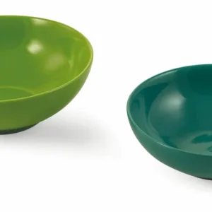 Set 2 Insalatiere Gres Villa d'Este Home Tivoli Baita Glazed Verde e Blu