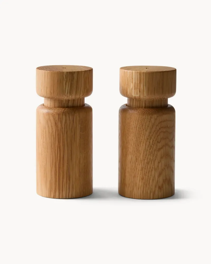 Set 2 macinaspezie piccoli legno di quercia Helsinki