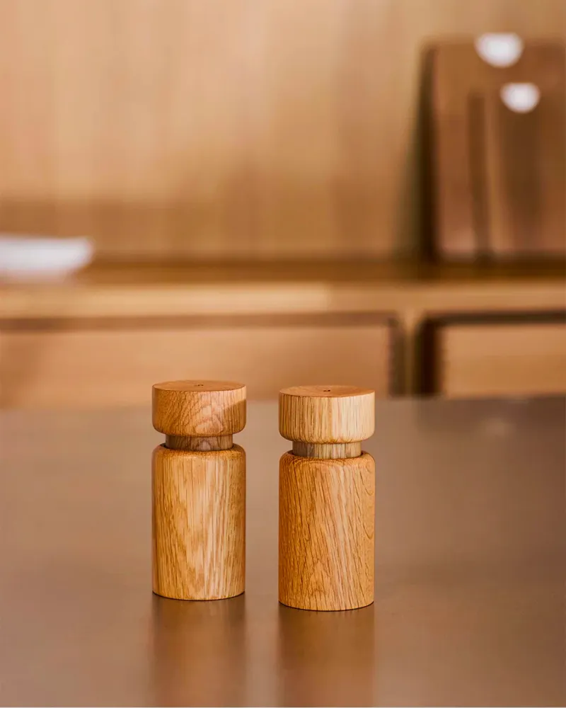 Set 2 macinaspezie piccoli legno di quercia Helsinki