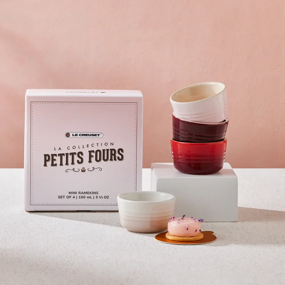 Set di 4 mini ramequin Petit Fours Le Creuset