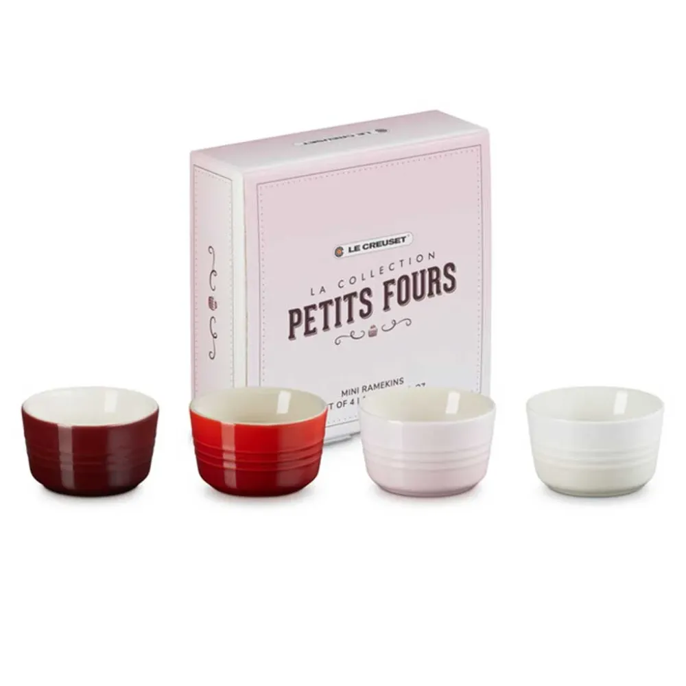 Set di 4 mini ramequin Petit Fours Le Creuset