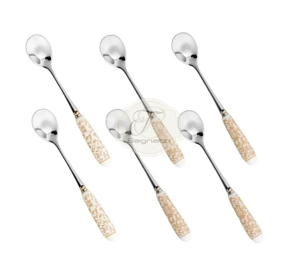 Set 6 pezzi cucchiaini campo ai fiori Brandani