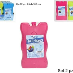 Set 2 Pezzi Freezerino Ghiaccio Ghiacciolo 250ml Borsa Termica Mare Refrigerante