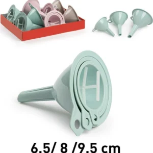 Set 3 Pezzi Imbuti Imbuto Plastica Colorata Cucina Accessori 3 Misure 115411a