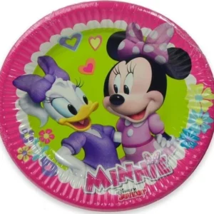 Set 16 Pezzi Piatti Usa E Getta Piatto 19.5 Cm Minnie Paperina Disney Land 613