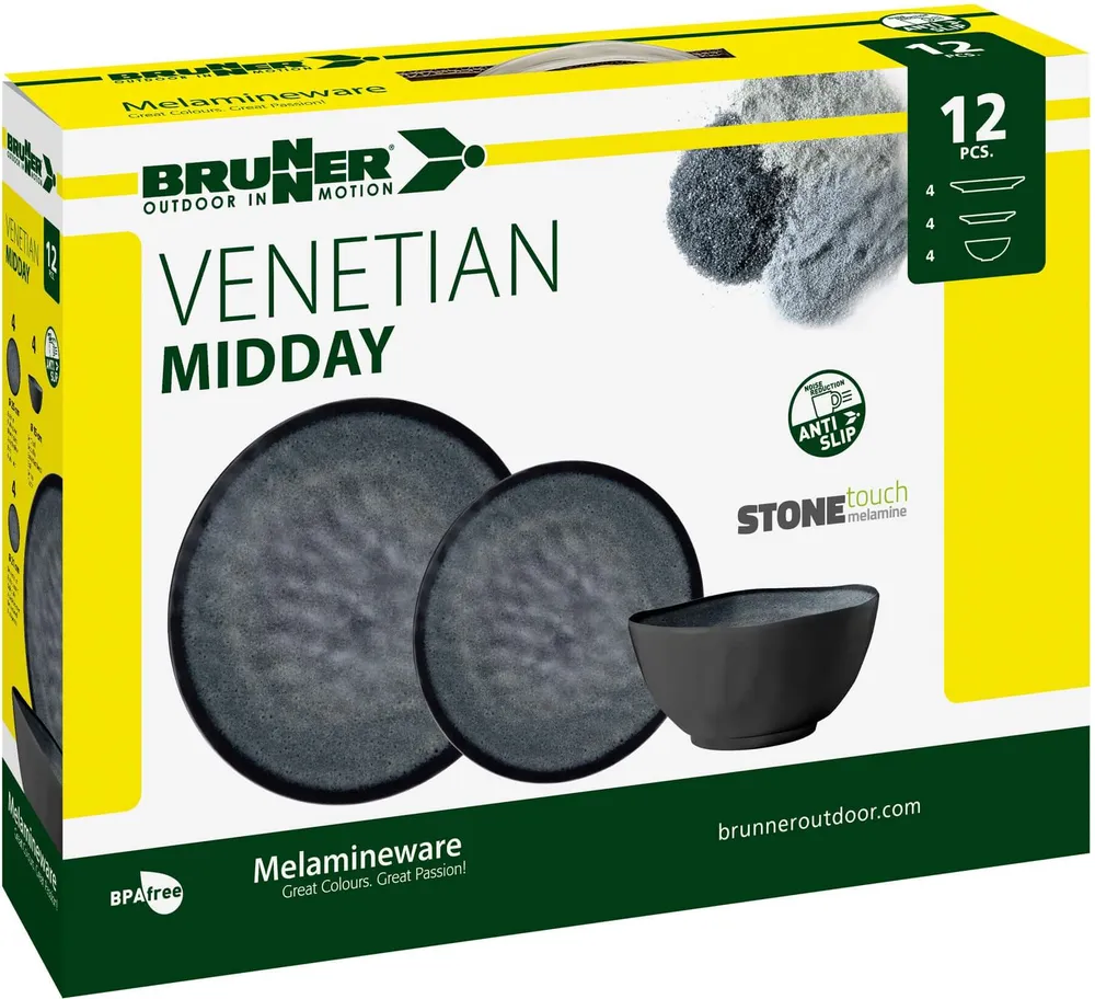 Set piatti da campeggio Brunner Midday Venetian