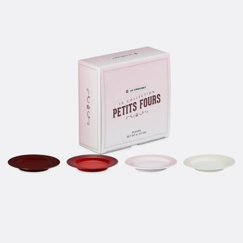 Set di 4 piatti ceramica Petit Fours di Le Creuset